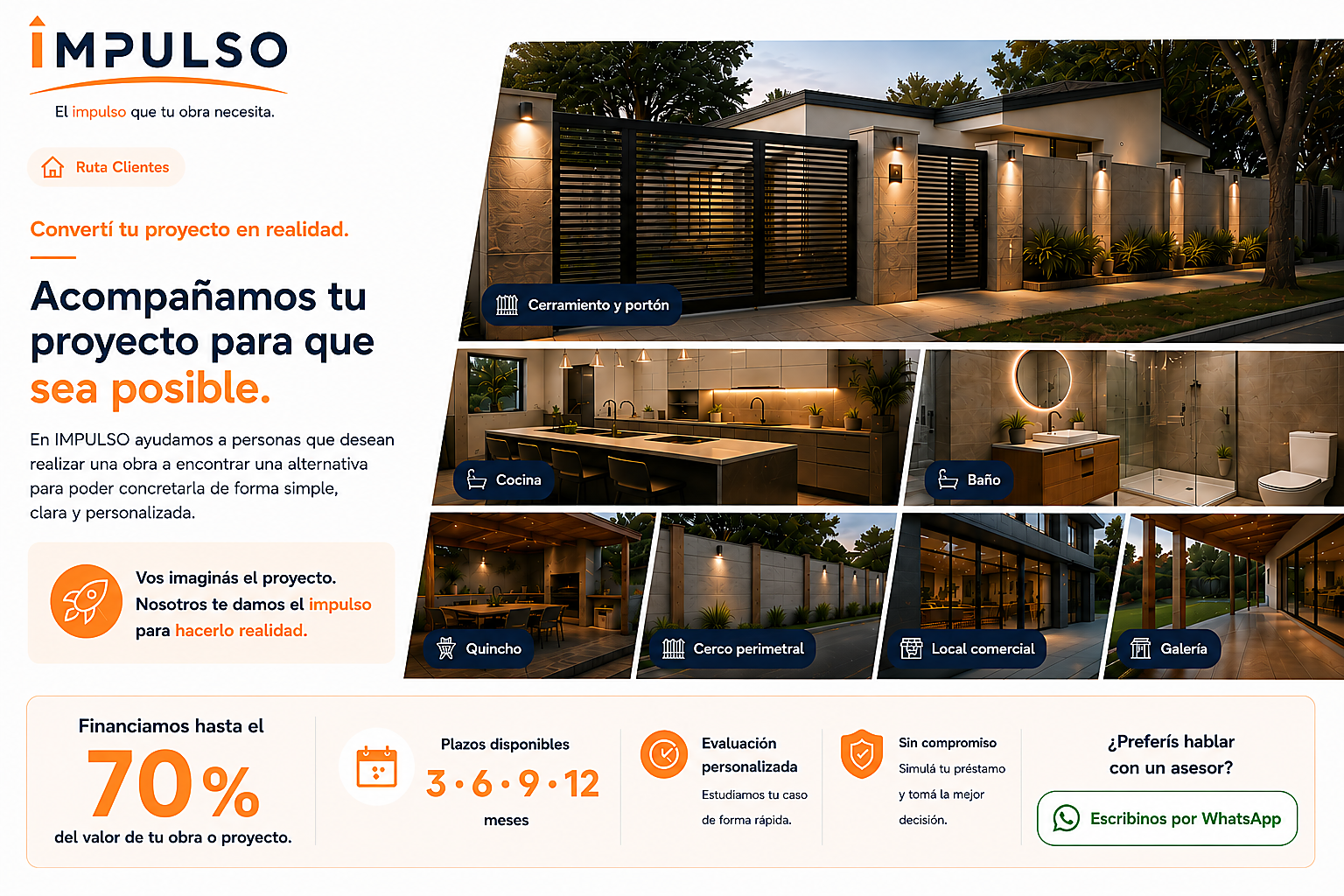 IMPULSO acompaña tu proyecto para que sea posible